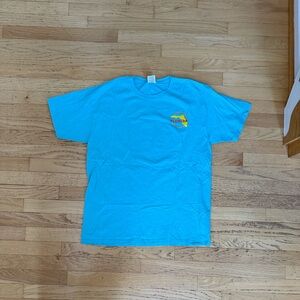 Fruit of the Loom Turquoise Graphic Tee